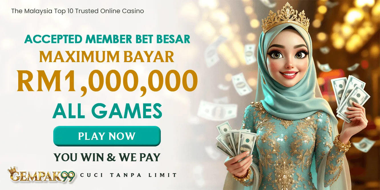 GEMPAK99 maximum payout RM1,000,000 across all games